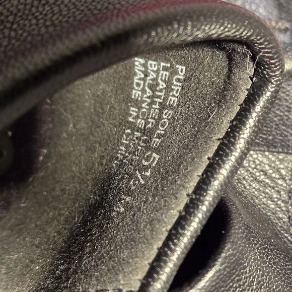 Pure Sole Leather Booties Black Side Zipper Decorative Strap Women's Size 5.5M - Picture 8 of 11